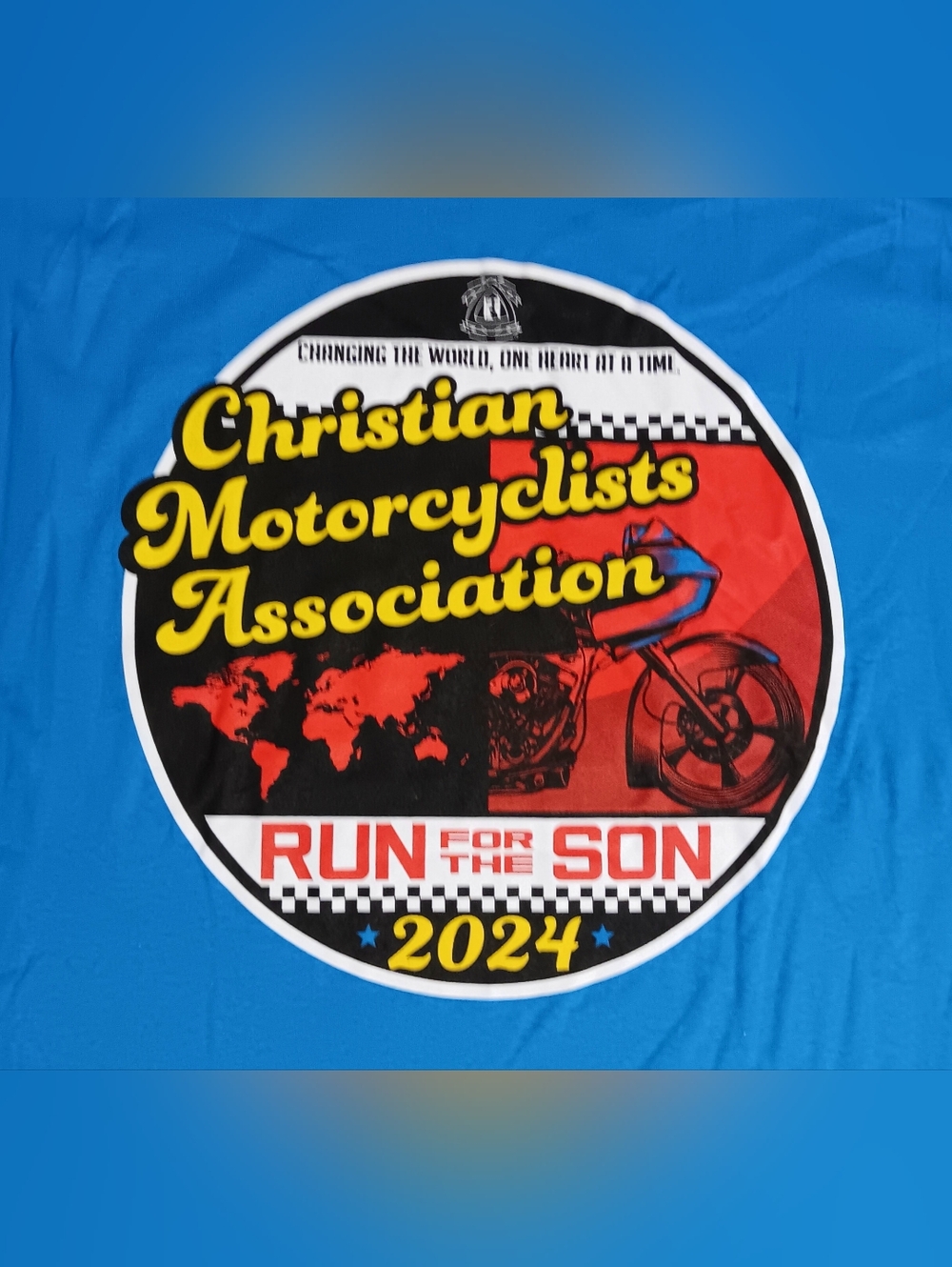 Christian Motorcycle Association t-shirt GOD Jesus harley bike rider NEW